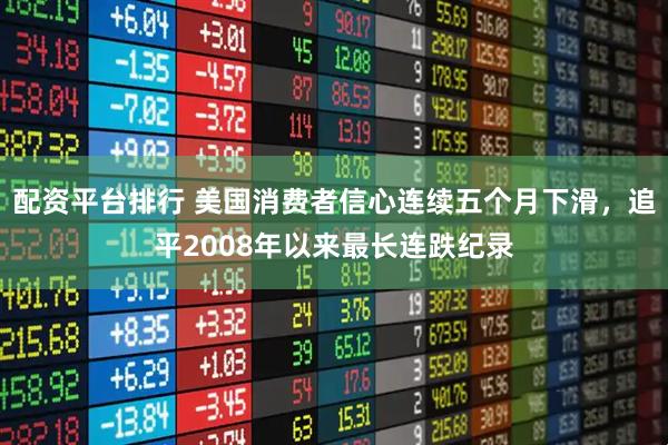 配资平台排行 美国消费者信心连续五个月下滑，追平2008年以来最长连跌纪录