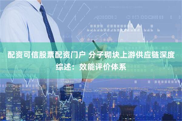 配资可信股票配资门户 分子砌块上游供应链深度综述：效能评价体系
