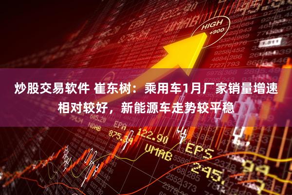 炒股交易软件 崔东树：乘用车1月厂家销量增速相对较好，新能源车走势较平稳