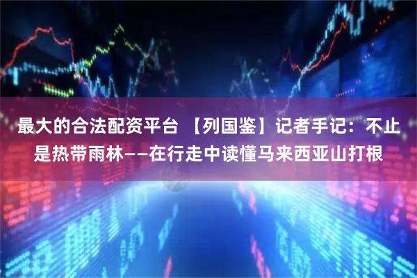 最大的合法配资平台 【列国鉴】记者手记：不止是热带雨林——在行走中读懂马来西亚山打根