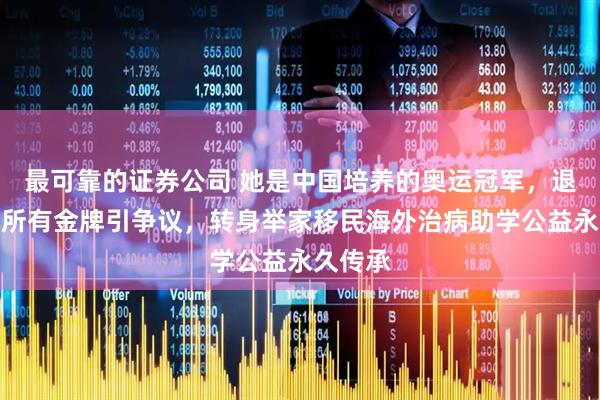 最可靠的证券公司 她是中国培养的奥运冠军，退役卖掉所有金牌引争议，转身举家移民海外治病助学公益永久传承